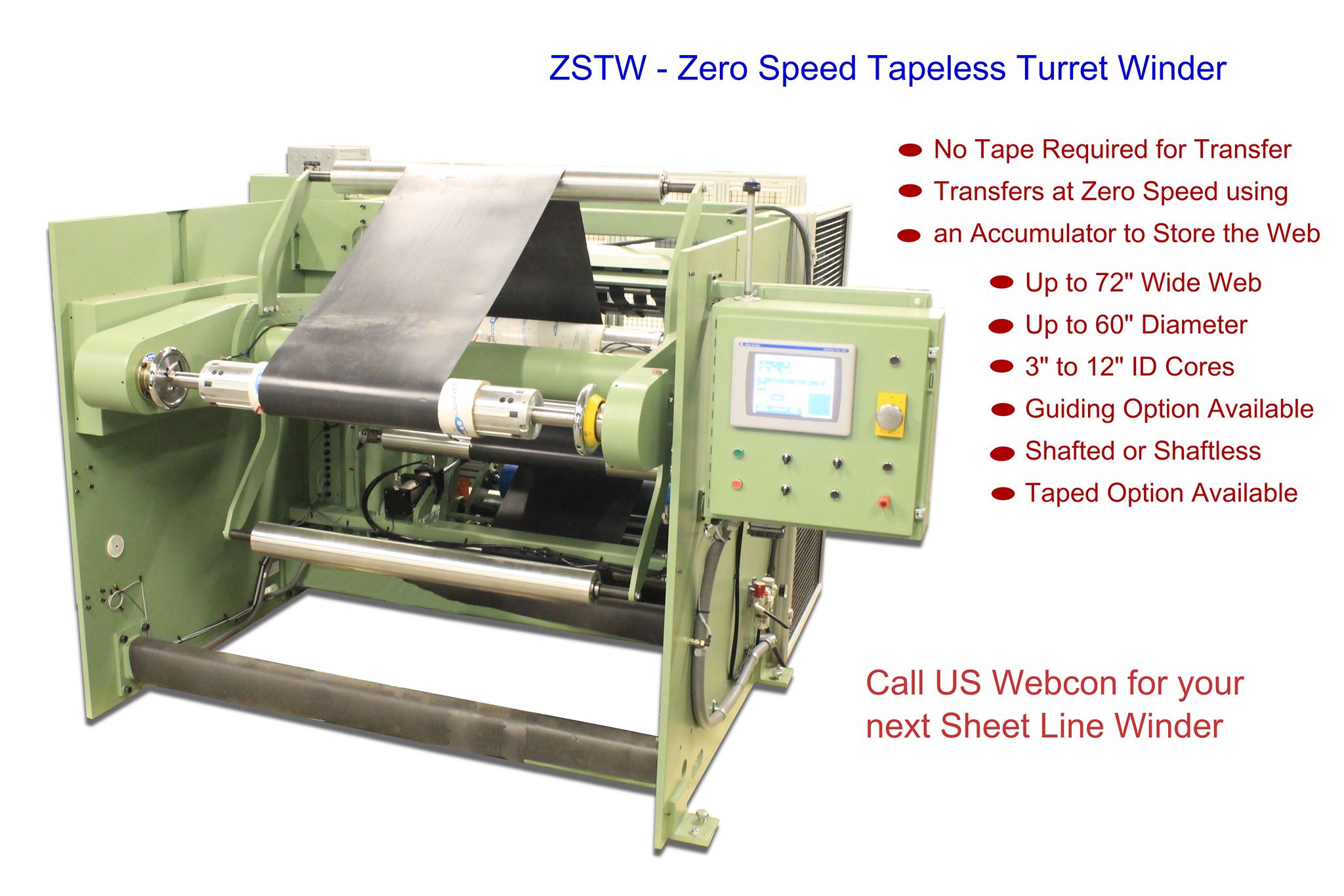 Zero Speed Tapeless Winder