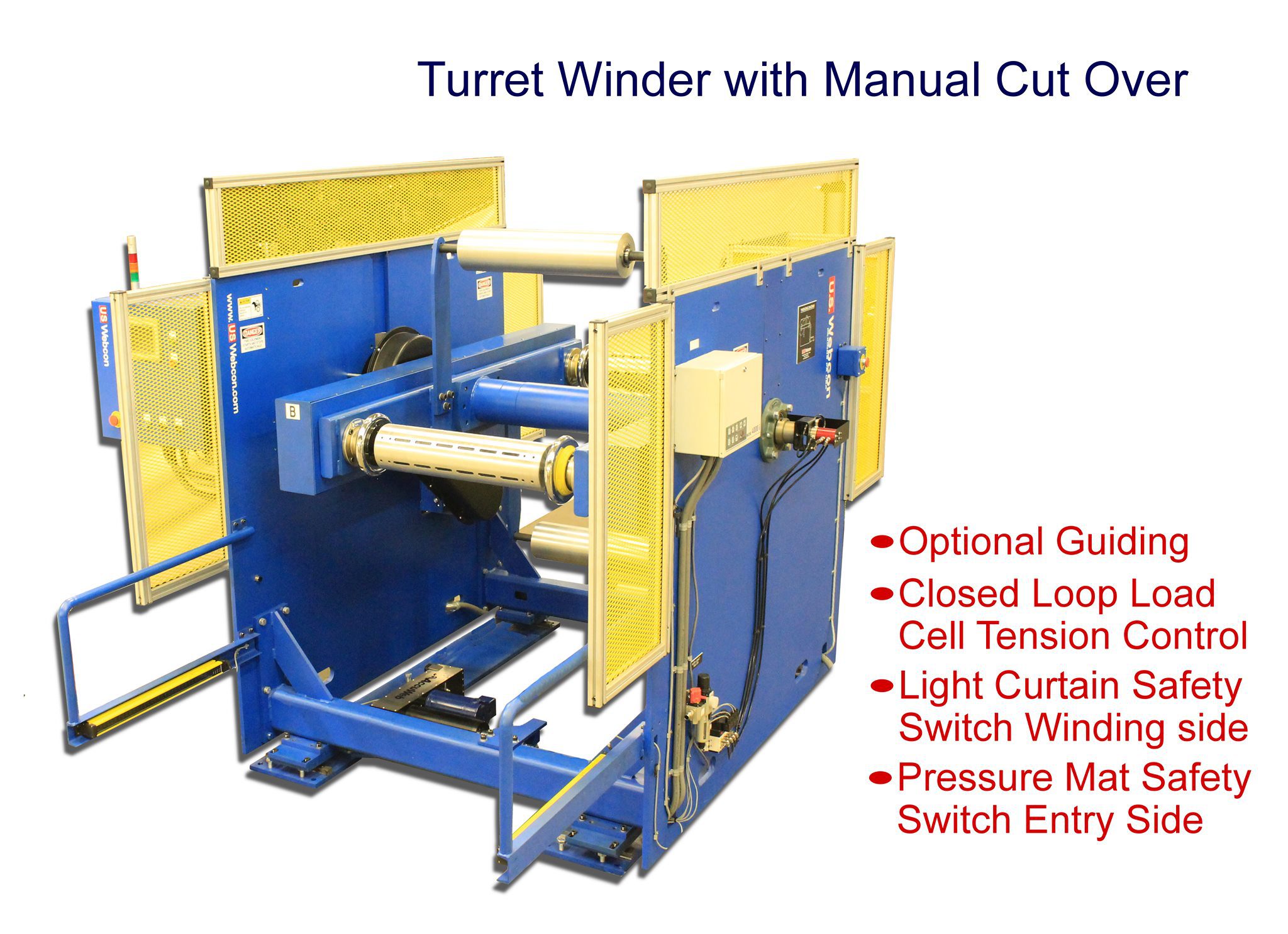 Turret Winder With Manual Cut Over